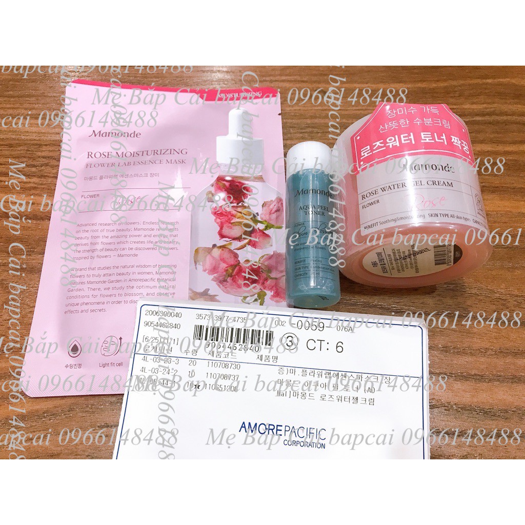 MBC-mini 1 chai Nước hoa hồng Mamonde Water Toner 25ml