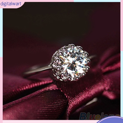 Nhẫn đính hôn cô dâu hình vương miện sang trọng