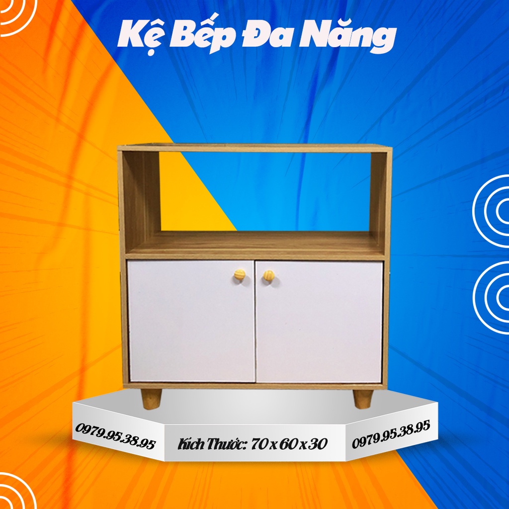 Kệ Bếp 2 Tủ hiện đại, kệ bếp đa năng khung sắt, phong cách 2022 chất gỗ MDF dày 12mm dễ lắp ráp BIG SALE