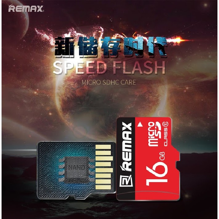 Thẻ nhớ MicroSD Remax 16Gb tốc độ Class 10 chuyên dụng cho camera và điện thoại