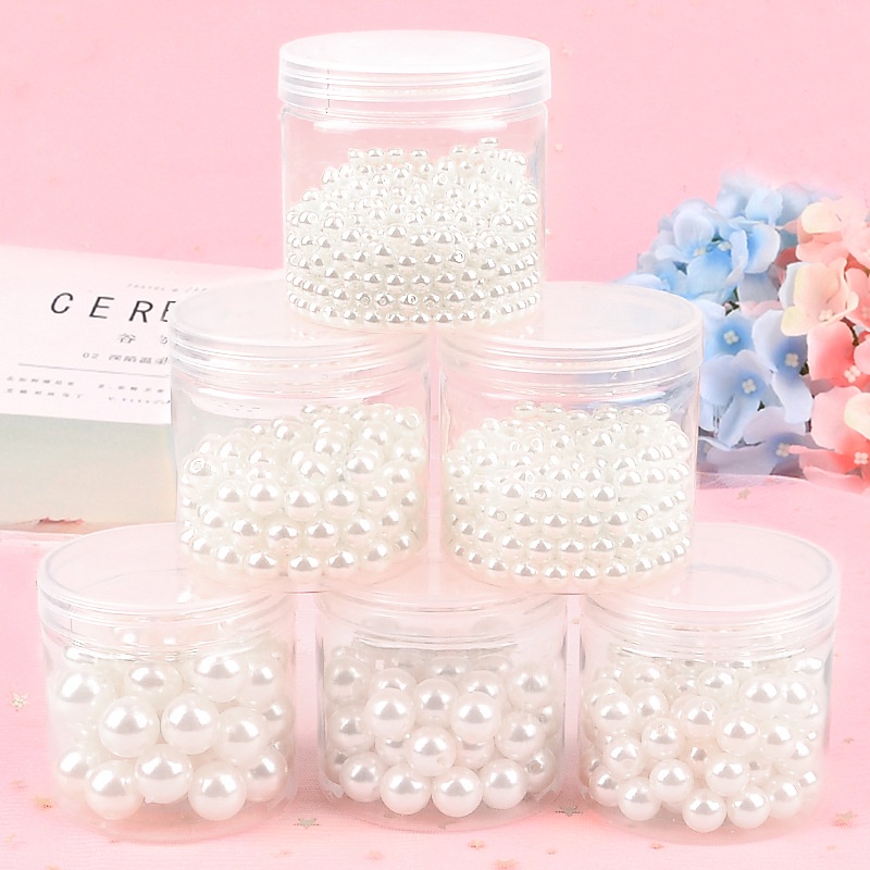 Ngọc trai giả bằng nhựa ABS màu trắng / be độ sáng cao 4-20mm