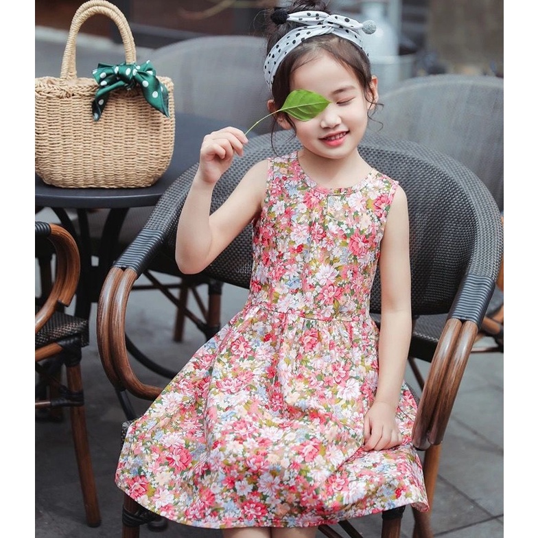 Váy bé gái hoa nhí xinh xắn size 11-28kg VH24