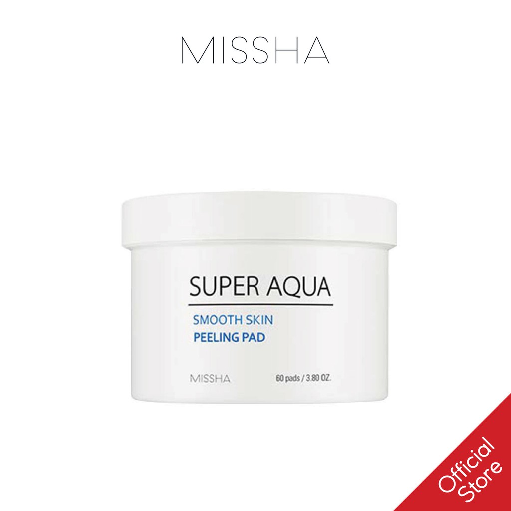 Miếng Tẩy Tế Bào Chết Missha Super Aqua Smooth Skin Peeling Pad 60ea