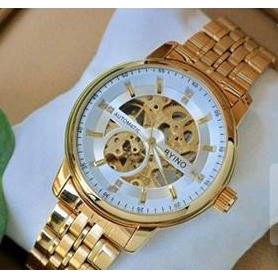 Đồng hồ Nam BYINO 8777 dây thép, chạy 3 kim-Tặng Hộp, Vòng Tay, Dụng cụ tháo dây
