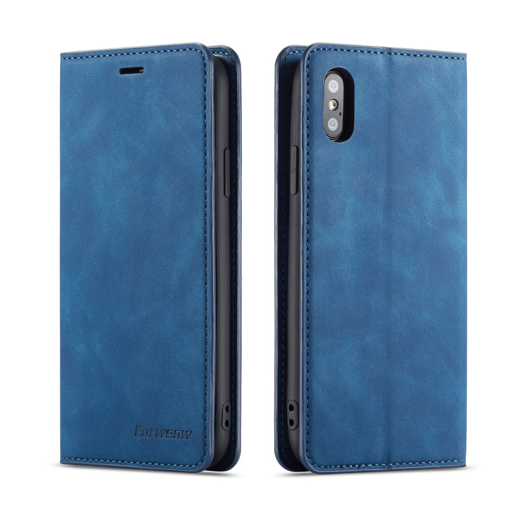 Bao da điện thoại màu trơn đơn giản cho iPhone 6 6s 7 8G Plus X Xs Max XR | BigBuy360 - bigbuy360.vn