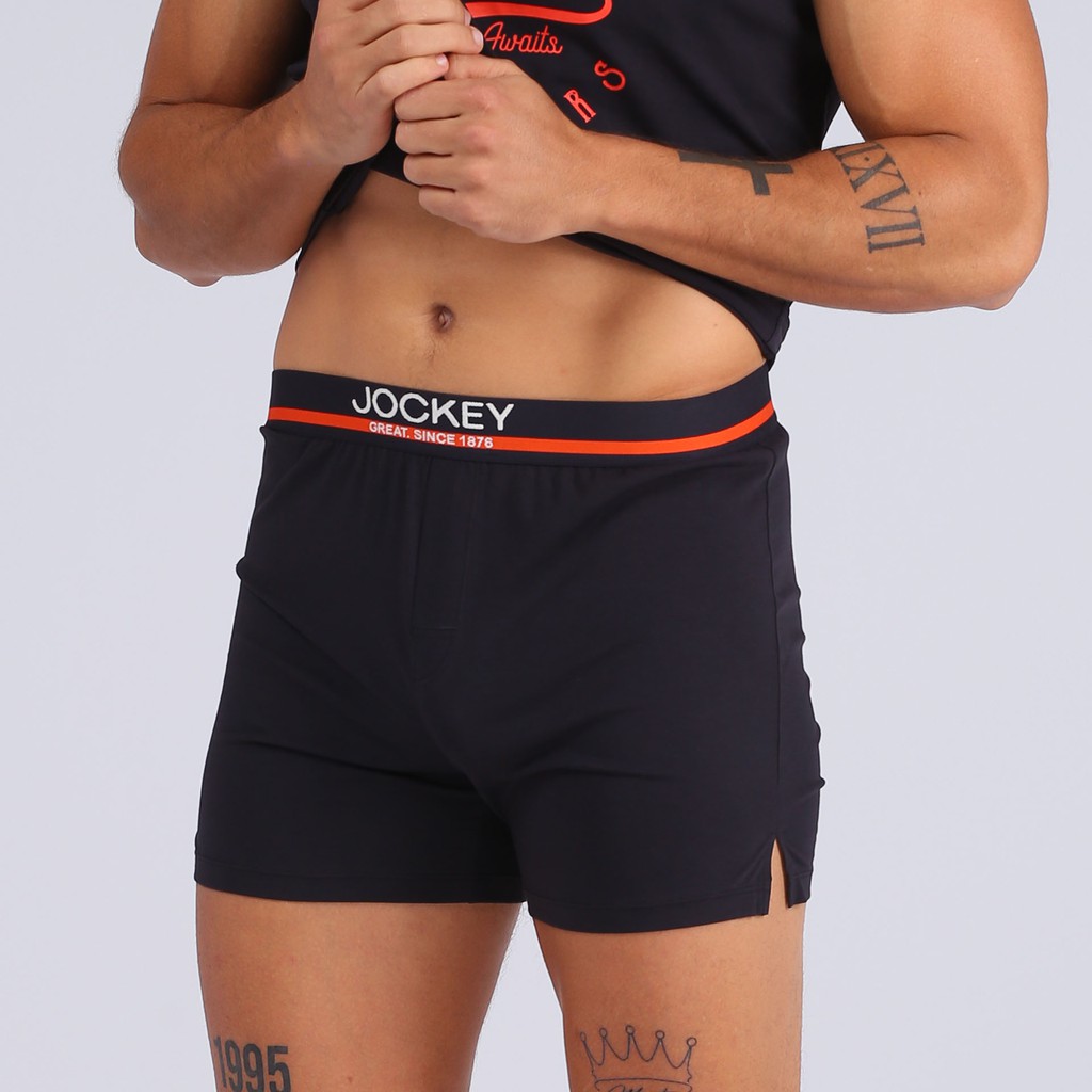 Quần Lót Nam Jockey Dáng Knit Boxer Thun Cotton Pima Co Giãn Thoáng Khí - JUMB0316