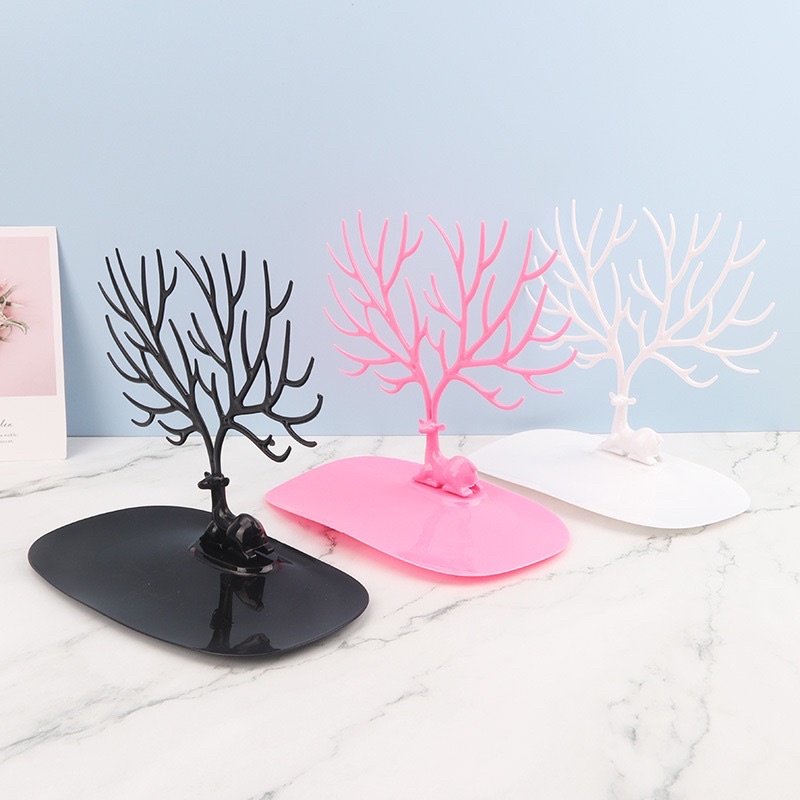 Kệ Hươu Decor nhiều màu treo trang sức phụ kiện tháo rời tiện lợi