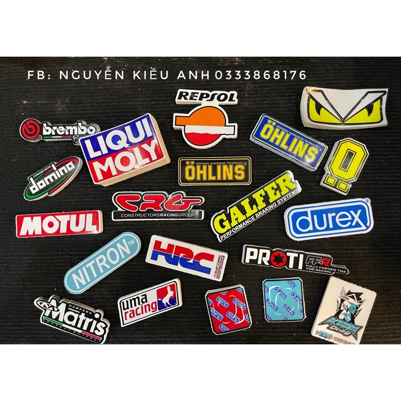 Tem sticker dán nhiều vị trí / tem dán xe máy