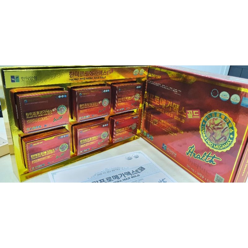 Tinh dầu Thông đỏ Hanmi Pro Mega Max Gold - 180 viên