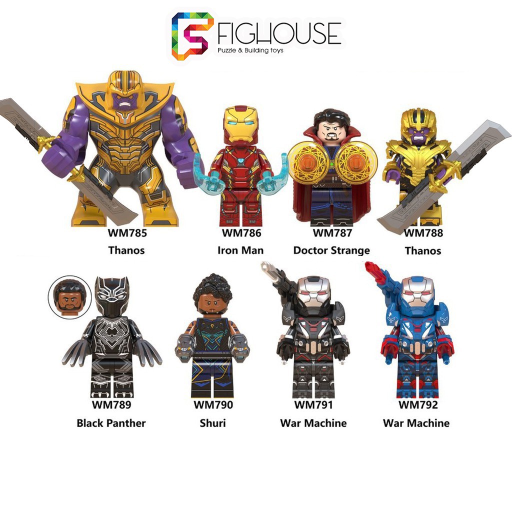 Xếp Hình Minifigures Siêu Anh Hùng Avengers và Thanos - Đồ Chơi Lắp Ráp non-lego WM6072 WM788 [A17]