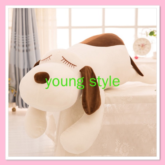 Gấu bông teddy bear chó tai dài, gối nằm nhồi bông hình chó tai dài tiện dụng