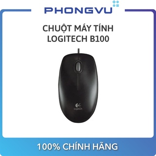 Chuột máy tính Logitech B100 (Đen) - Bảo hành 36 tháng