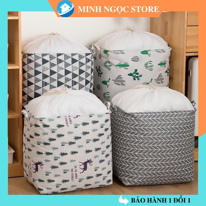 Túi vải 100l đa năng gấp gọn , đựng chăn màn , quần áo . Chống thấm nước , ẩm mốc . Tiết kiệm diện tích [ HÀNG LOẠI 1 ]