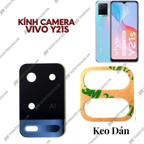 Mặt kính camera vivo y21s có sẵn keo