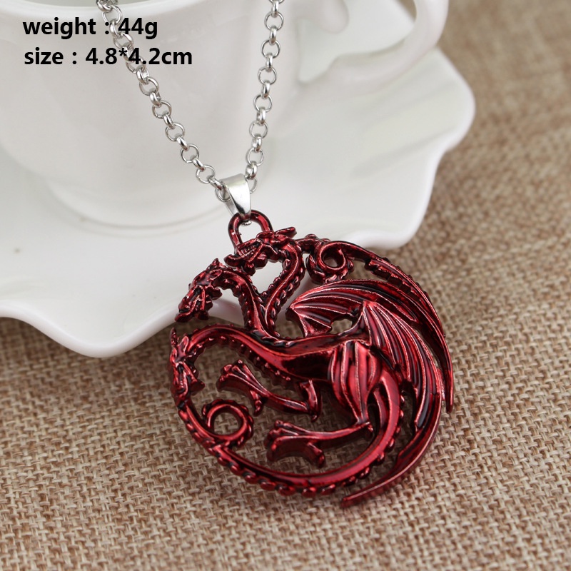 Vòng cổ Mặt Kim Loại Trong Phim game of thrones 9 Familyies house stark