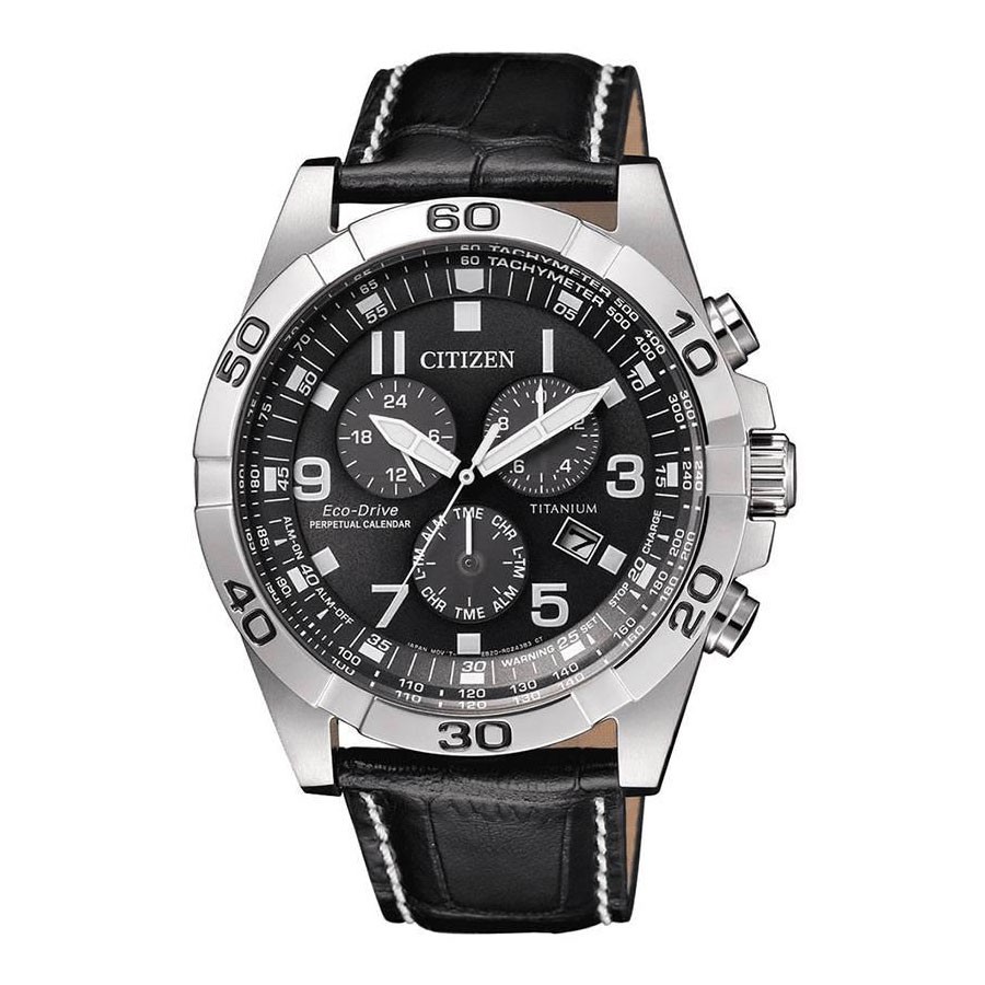 Đồng Hồ Nam Citizen Đa Chức Năng Dây Da BL5551-14H - Mặt Xám