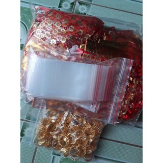 50 chiếc túi lộc đỏ đựng gạo muối đầu năm kèm túi zip
