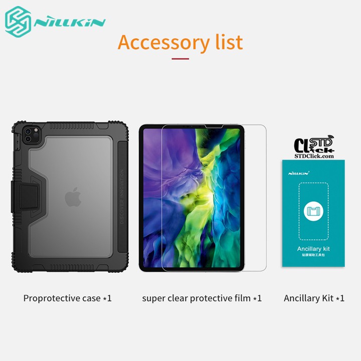 [Mã ELMS5 giảm 7% đơn 300K] BAO DA IPAD PRO 11 2020 NILLKIN BUMPER CHỐNG SỐC CHÍNH HÃNG [NEW SALEOFF] | BigBuy360 - bigbuy360.vn