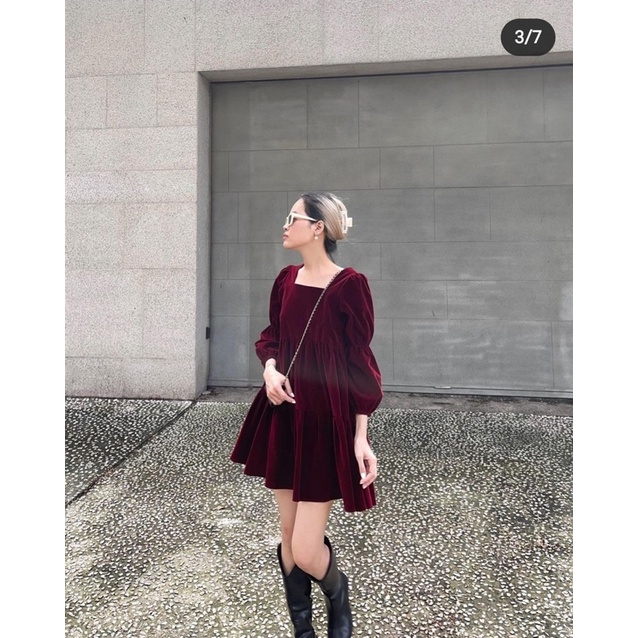 Đầm Rubies baby doll đỏ