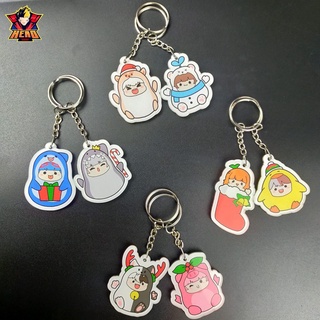 Bộ móc khóa Hero Team trang phục giáng sinh