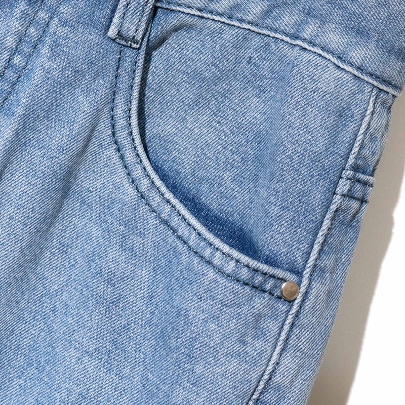 KIẾM LÀ MỐT OMBRE - quần jeans nam dài ống rộng màu xanh chuyển màu đậm