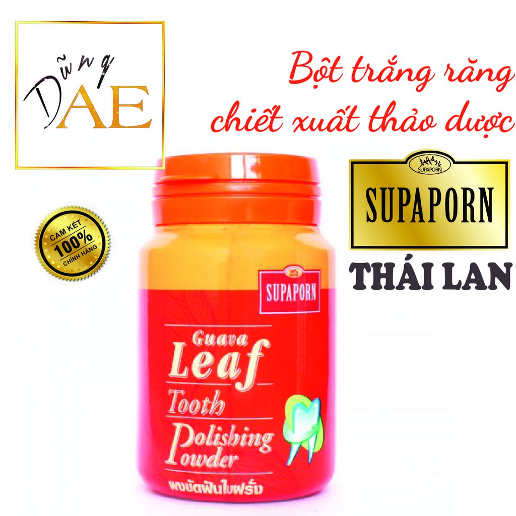 Bột Trắng Răng Thảo Dược SUPAPORN Thái Lan 90g