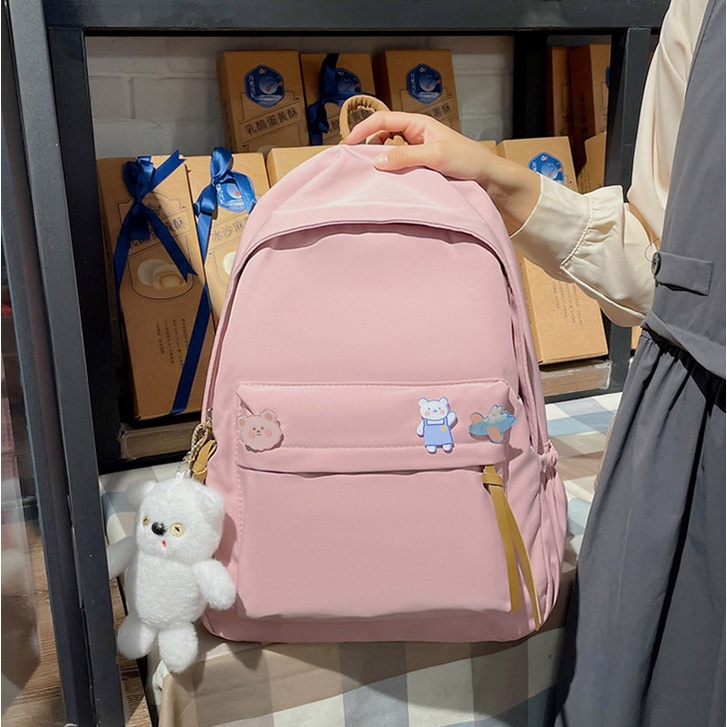 Balo học sinh cấp 2 cấp 3 thời trang kiểu dáng Hàn Quốc - Lado Shop