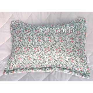Gối trẻ em EVERON kích thước 35cm x 50cm (1 chiếc vỏ gối kèm ruột gối )(lá xanh)