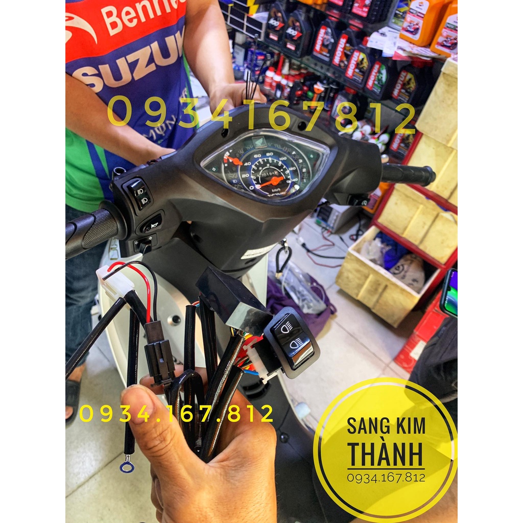 Bộ Mạch Passing Tắt Mở  Đèn Chính Và Trợ Sáng Xe Wave Alpha 2019 2020 2021 2022