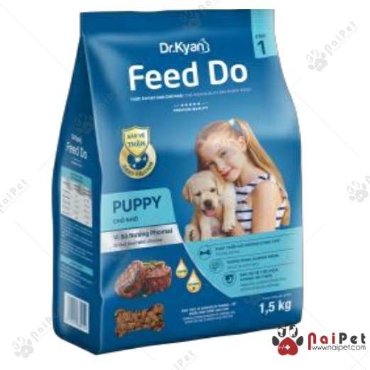 Thức Ăn Hạt Khô Cho Chó Vị Bò Nướng Pho Mai Feed Do Dr.Kyan 1.5kg