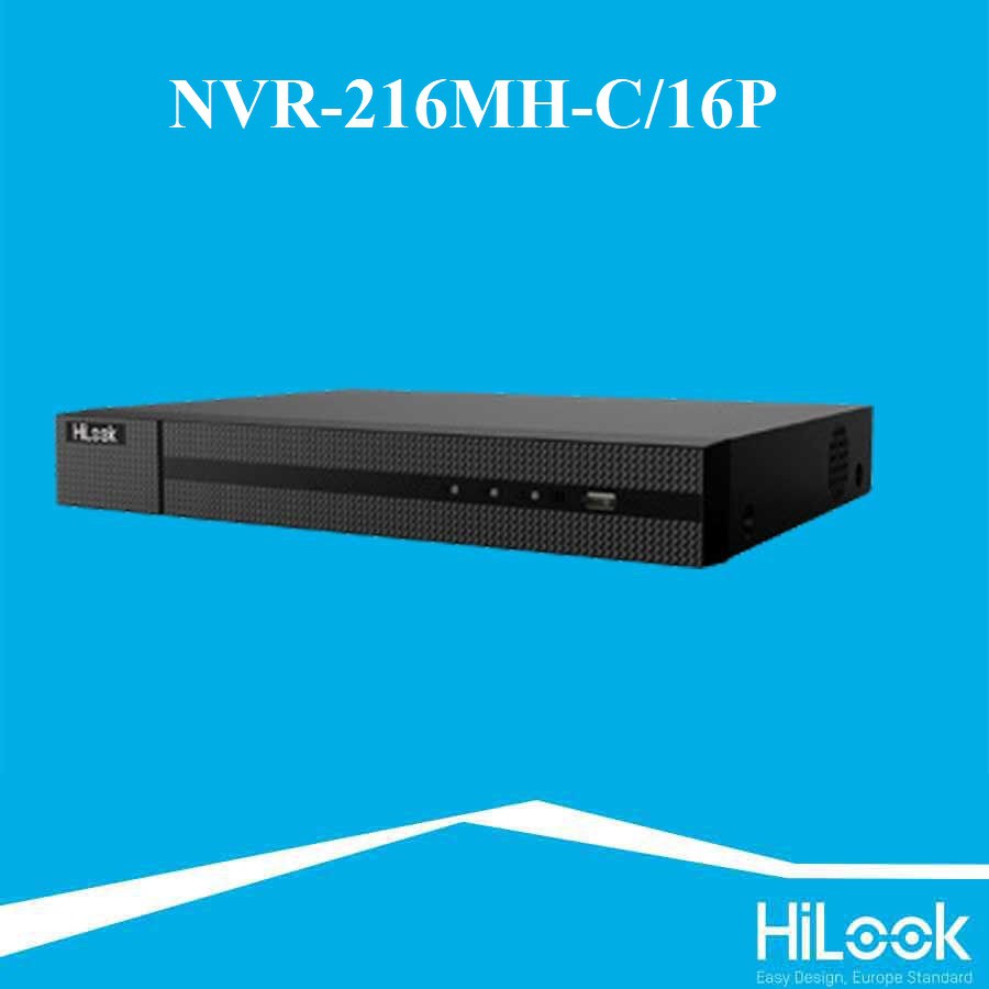 Đầu ghi hình camera IP 16 kênh HILOOK NVR-216MH-C/16P hỗ trợ 16 cổng POE - Hàng chính hãng