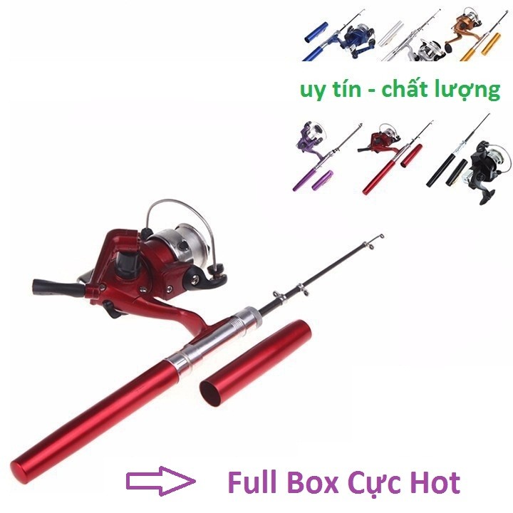 Bộ Cần Câu Bút 1m Full Box Hàng Chuẩn ️🎣