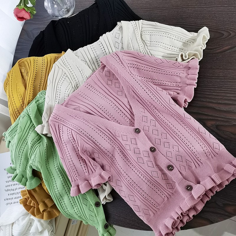 [SẴN] Áo croptop len nữ Ulzzang Quảng Châu ALC23