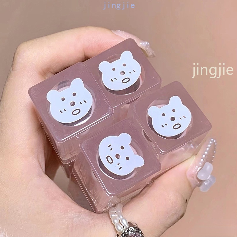 [Jingjie Vietnam] Son Môi Mềm Mịn Tông Hồng Gấu Sữa