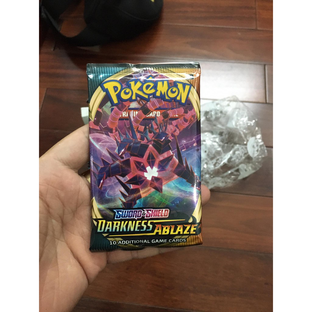 Gói 6 Pack Bài Pokemon TCG Sword &amp; Shield Darkness Ablaze Chính Hãng Mới 100%