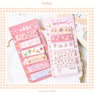 Set Băng Keo Washi Tape Ngắn Trang Trí Sổ Bullet Journal