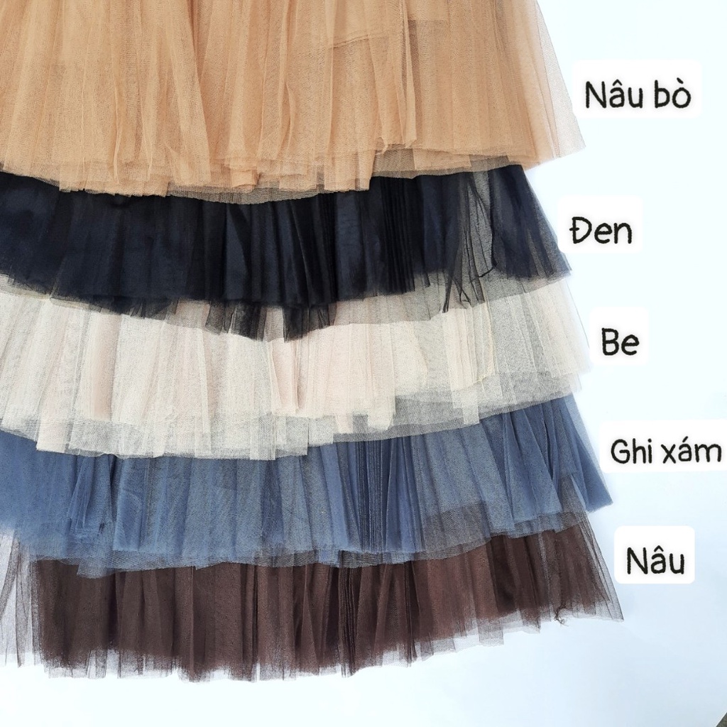 Chân Váy Ren Xếp Ly 3 Lớp (kèm đai da) dài 78cm váy xòe cao cấp (video ảnh thật) | BigBuy360 - bigbuy360.vn