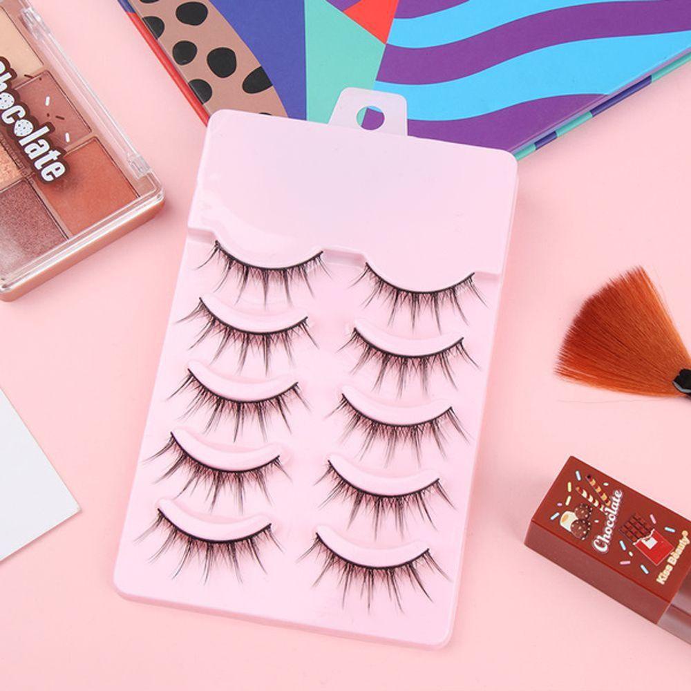 Set 5 Cặp Lông Mi Giả Dày Tự Nhiên Hóa Trang Nhân Vật Quỷ Nhỏ