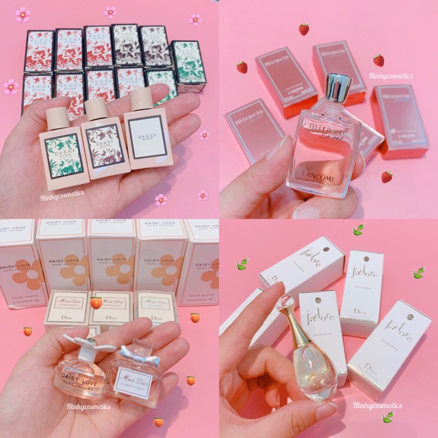 Nước hoa mini Gucci Dior,...