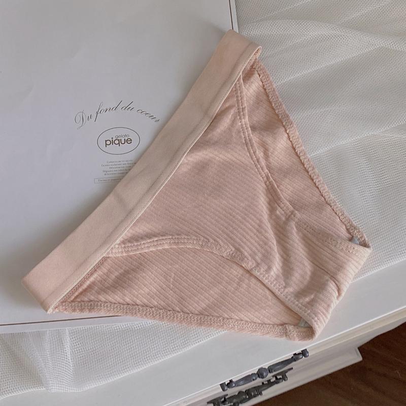 Quần Lót Cotton Lưng Thấp Thoáng Khí Phong Cách Nhật Bản Quyến Rũ Cho Nữ