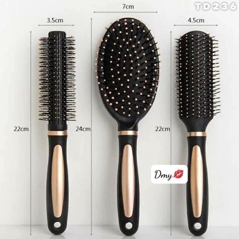 Set 3 lược chải tóc chống rối hiệu quả