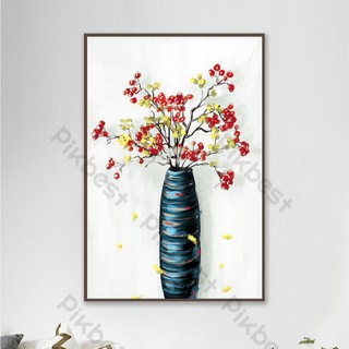 Tranh canvas hoa phong cách sơn dầu 60x90 kèm khung