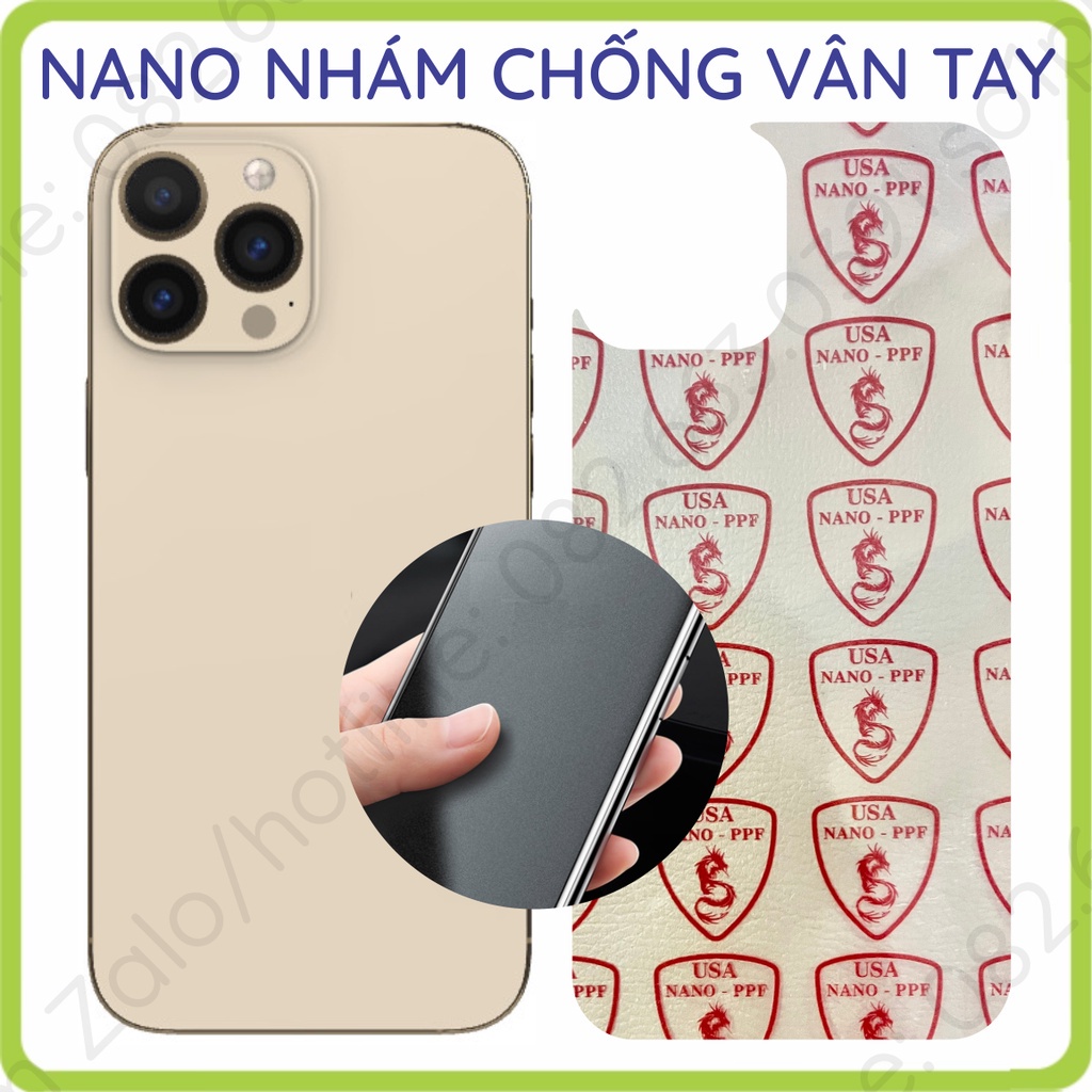Dán cường lực mặt sau Iphone 13 / 13 pro / 13 mini / 13 pro max  dẻo nano, chống vỡ