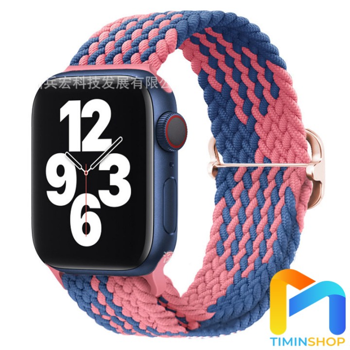 Dây đeo Apple Watch series 3/ 4/ 5/ 6/ 7/ SE - Dệt bằng Nylon, khóa trượt