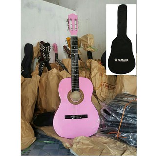 COMBO bao vải và Đàn guitar vân gỗ, pha, đen cho người mới bắt đầu