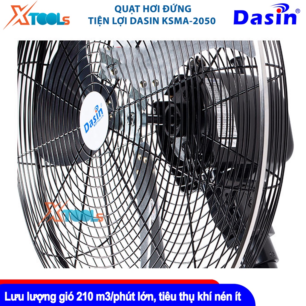 Quạt hơi đứng Dasin KSMA-2050  Tốc độ vòng quay: 1350 vòng/phút, Tốc độ gió: 330 m/phút [CHÍNH HÃNG][XTOOLS]