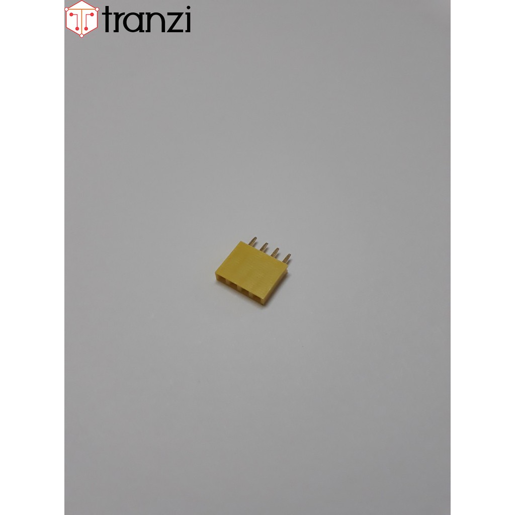 Giăm cắm 2.54mm đơn cái thẳng 4P 8.5mm vàng - túi 10 cái