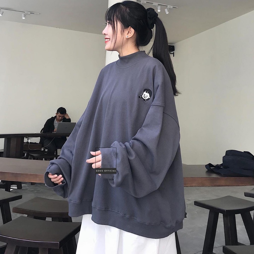 Áo Sweater nữ form rộng Cổ Lọ siêu xinh NANASS - 1763 - Gous Official | BigBuy360 - bigbuy360.vn