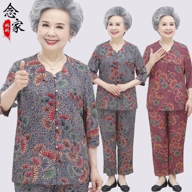 Bộ đồ tặng bà tặng mẹ món quà ý nghĩa NP1899