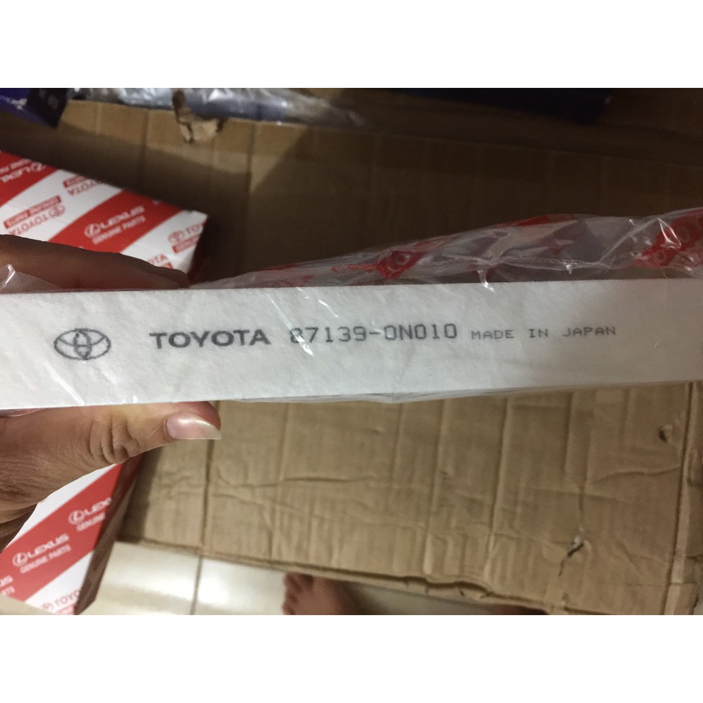 lọc điều hòa,máy lạnh  toyota  vios -Innova-Camry -Altis -Yaris-Fortuner